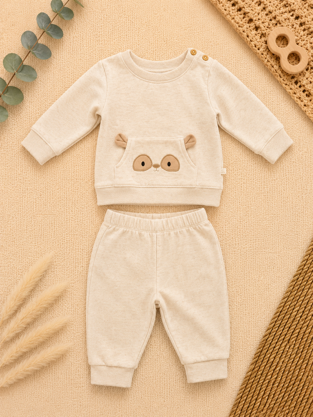 Babyclub Set Beige Bär