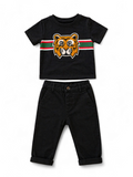 Baby Set – Schwarzes Tiger T-Shirt & Chino Next