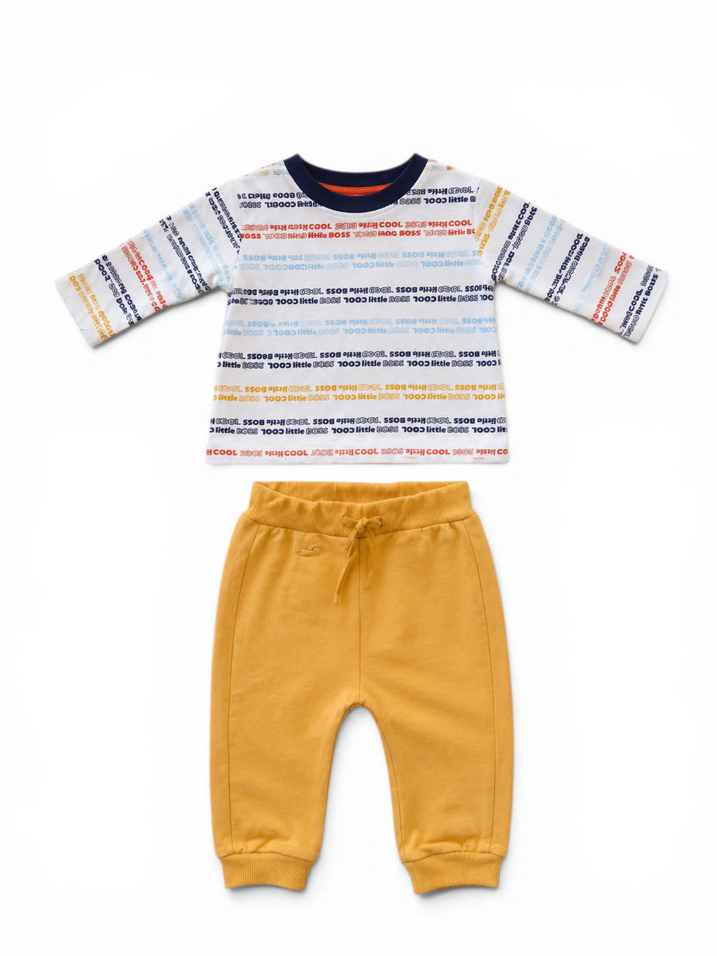 Baby-Set Little Cool Boss Langarmshirt & Jogginghose