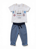 Baby-Set Mediterraneo Cruiser Córdoba T-Shirt & Streifenhose