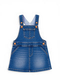 H&M Latzkleid Denim Blau