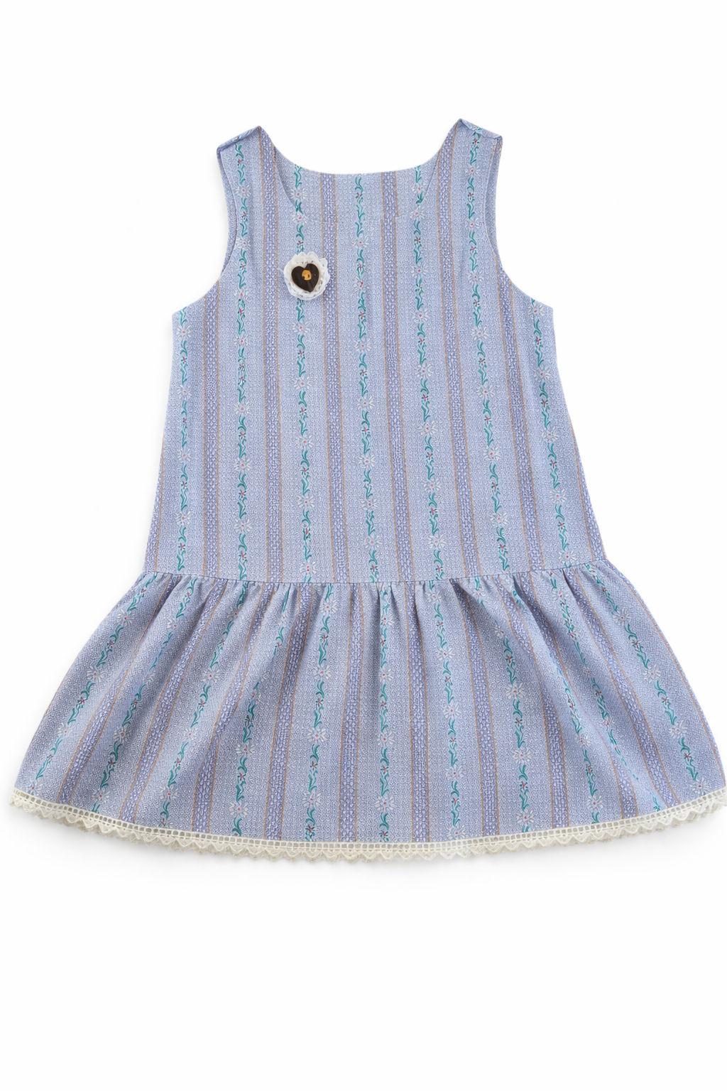 Leichtes Sommerkleid im Streifen-Design