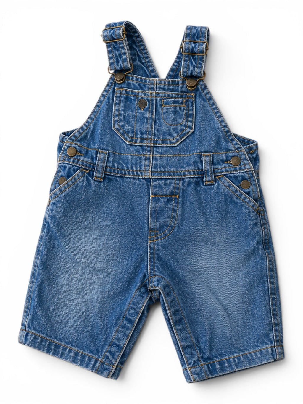 H&M Jeans-Latzhose Kurz Blau