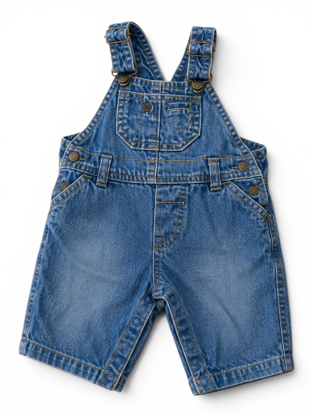 H&M Jeans-Latzhose Kurz Blau