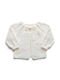 Strickjacke Creme Zopfmuster