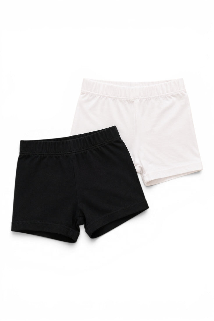 2er-Pack Shorts Schwarz & Weiss