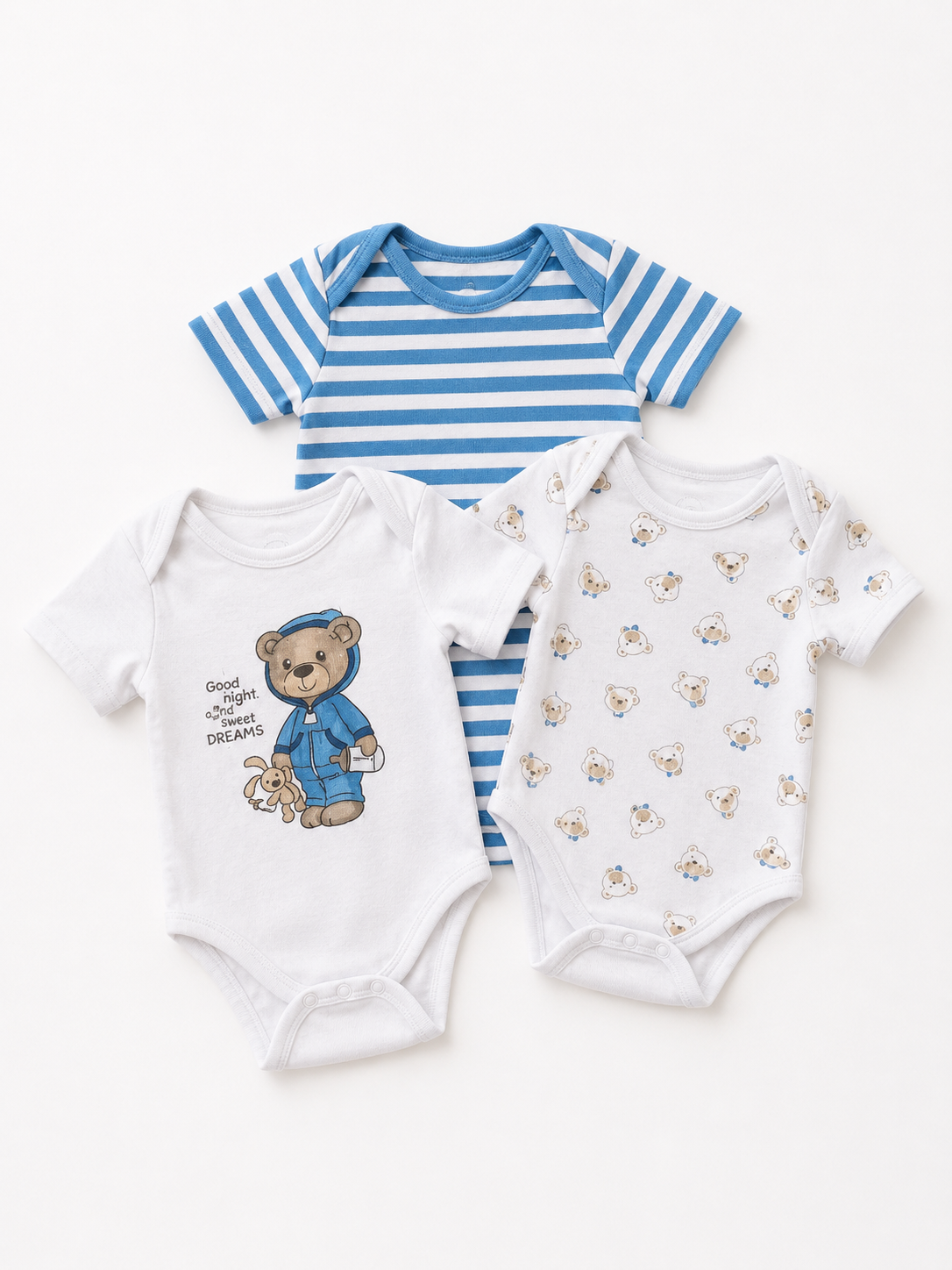 Baby Body Set Bärchen Blau
