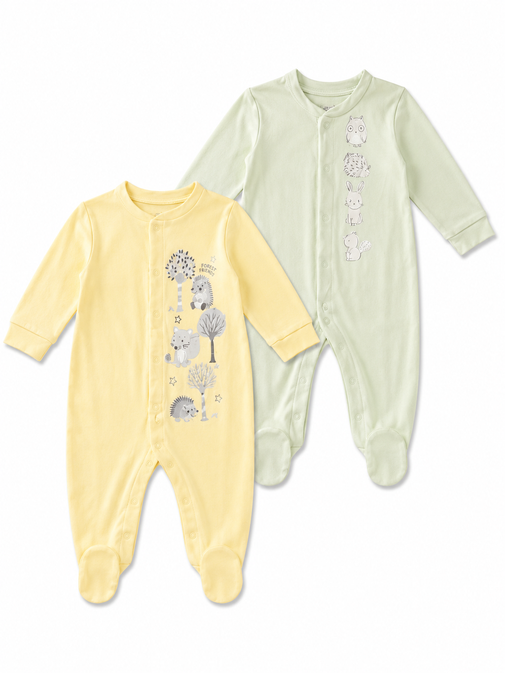 2er-Pack Strampler Forest Friends naturaline & co