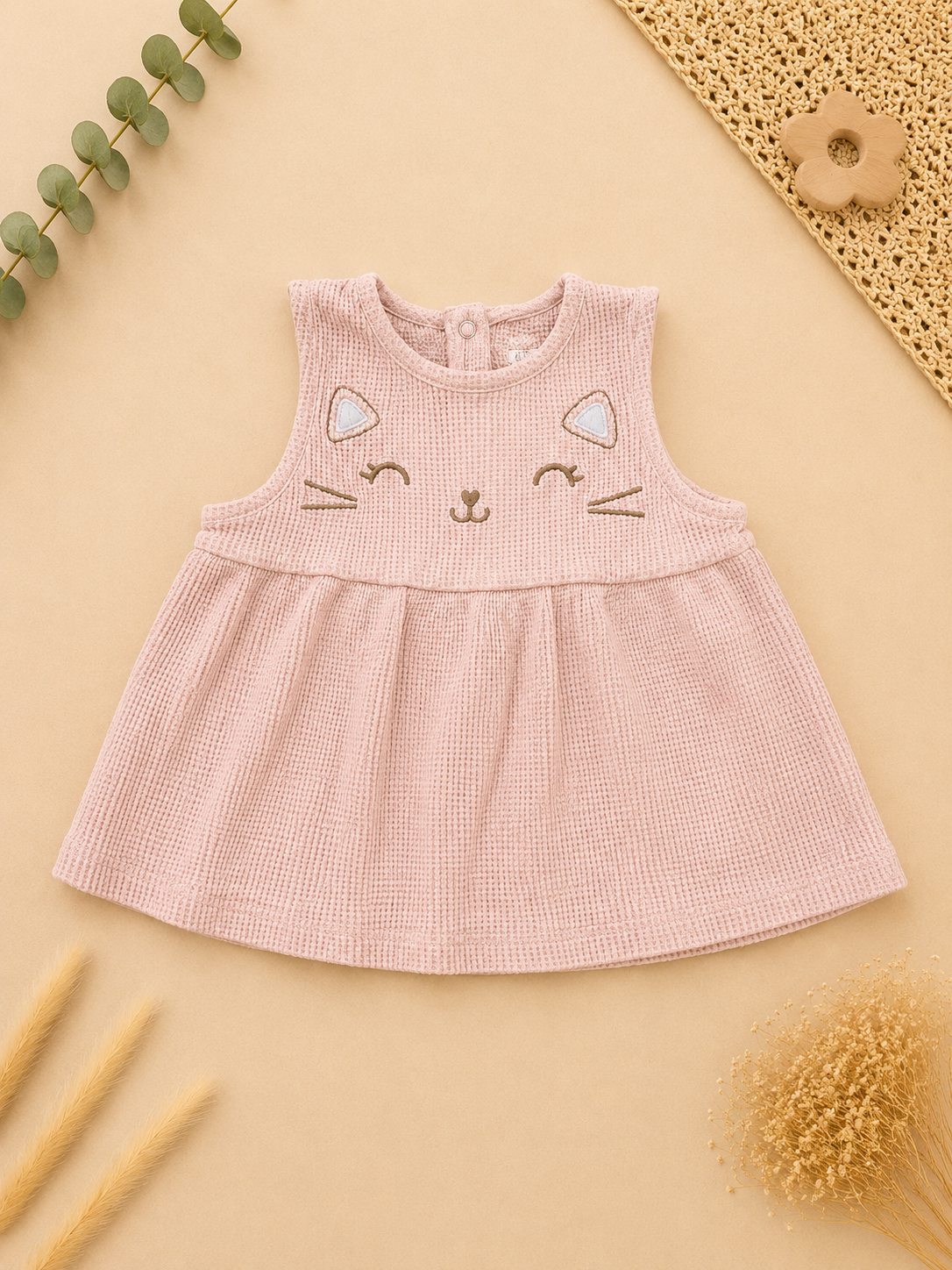 C&A Kleid Rosa Cord Katze