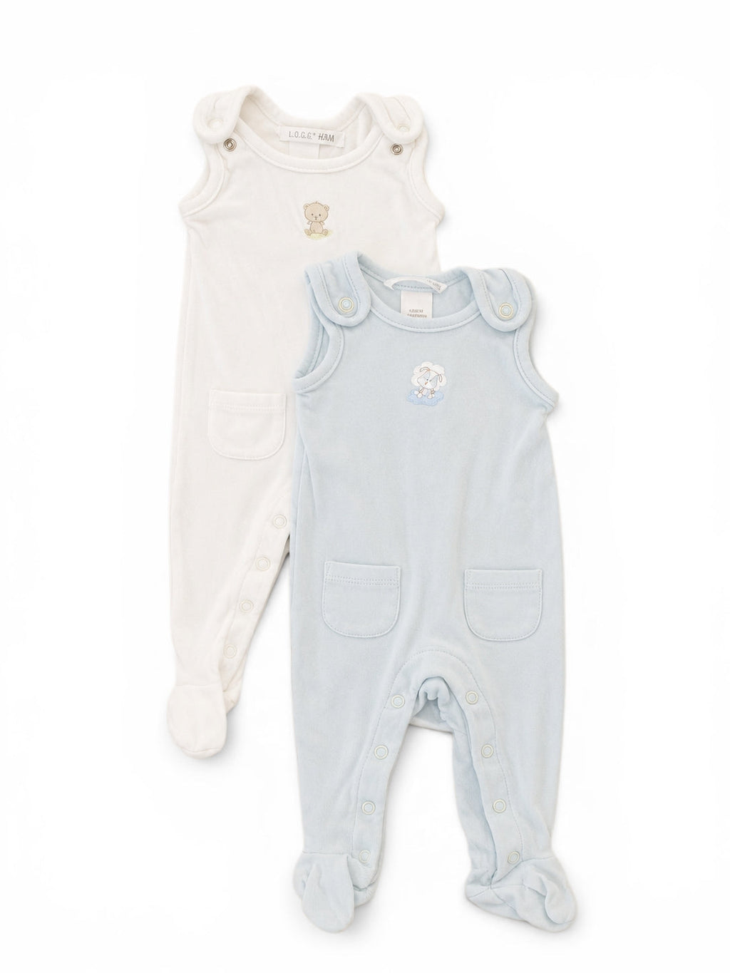 H&M 2er-Pack Strampler Tier
