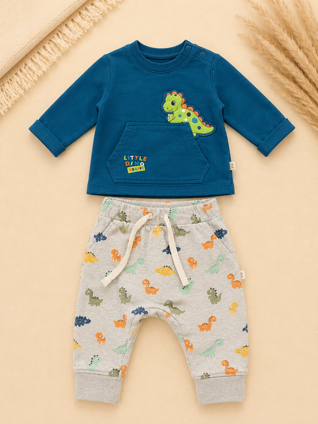 Baby-Set "Little Dino Roarrr" Sweatshirt & Jogginghose