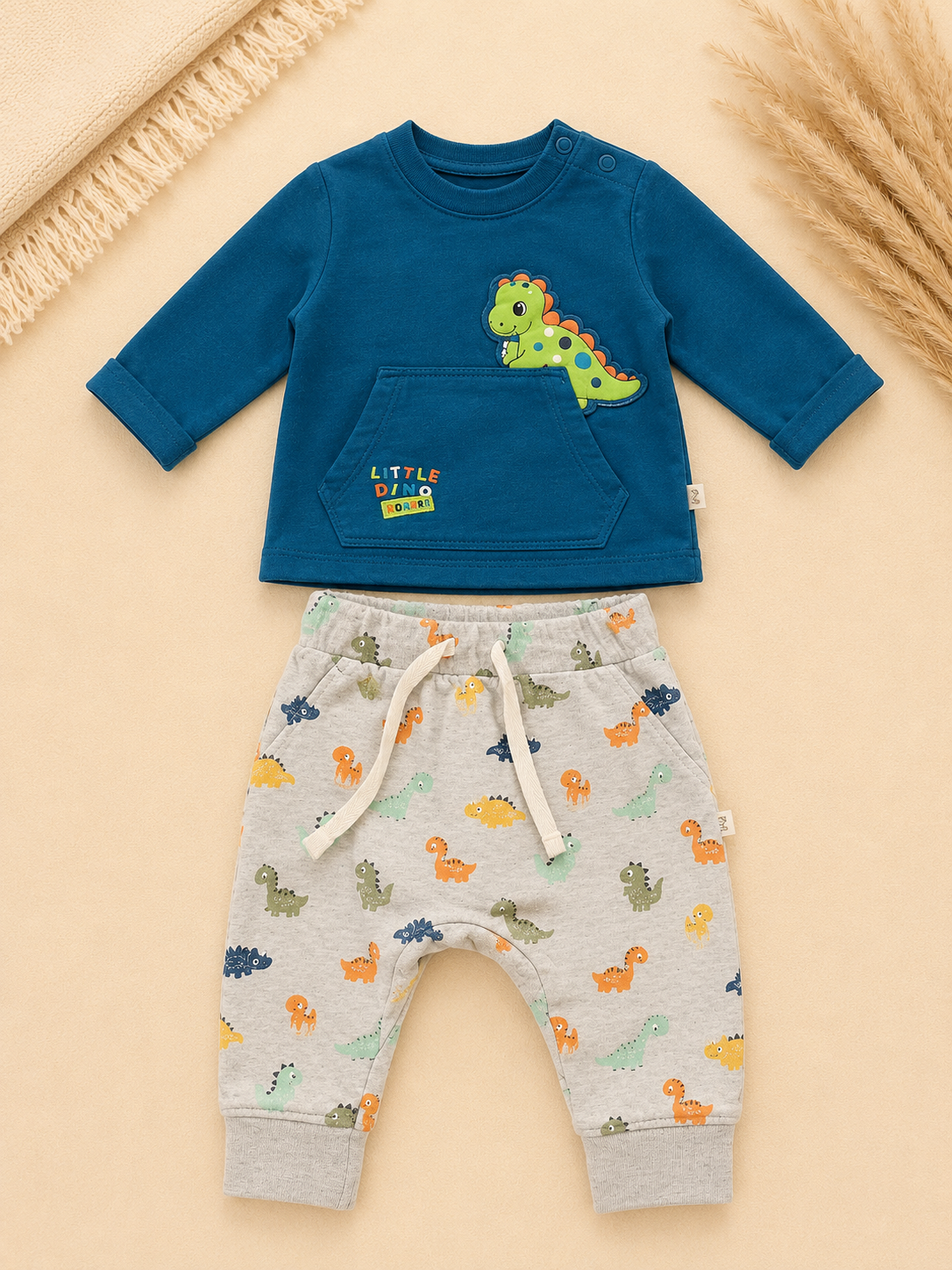 Baby-Set "Little Dino Roarrr" Sweatshirt & Jogginghose