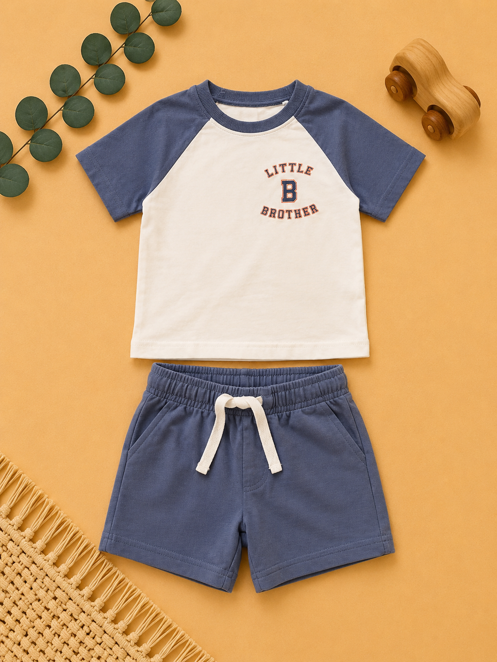 Baby-Set Little Brother Raglan-T-Shirt & Shorts H&M