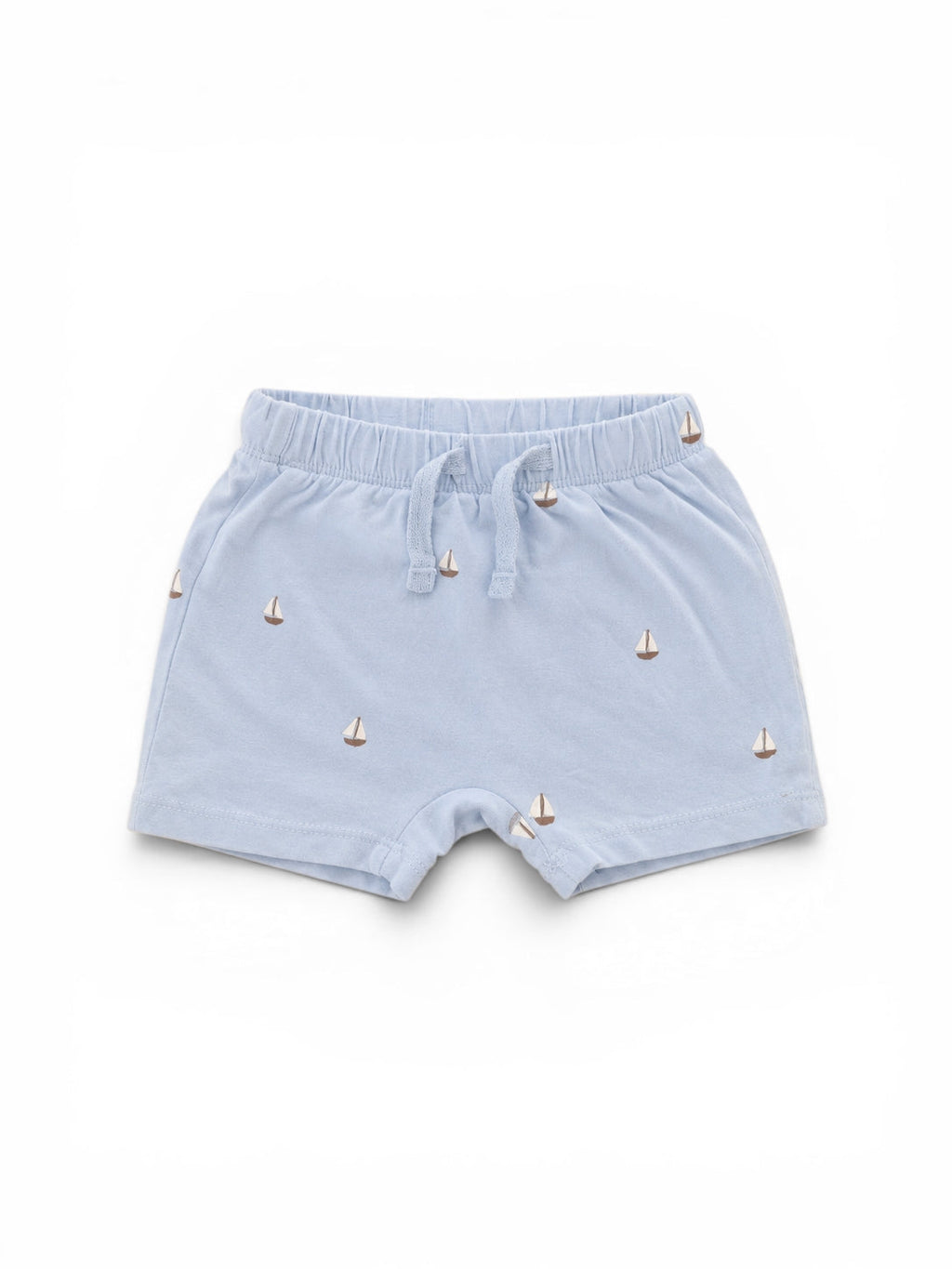 H&M Short Hellblau Segelboot-Allover