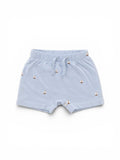 H&M Short Hellblau Segelboot-Allover