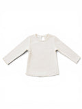 H&M Langarm-Shirt Creme Gerippt