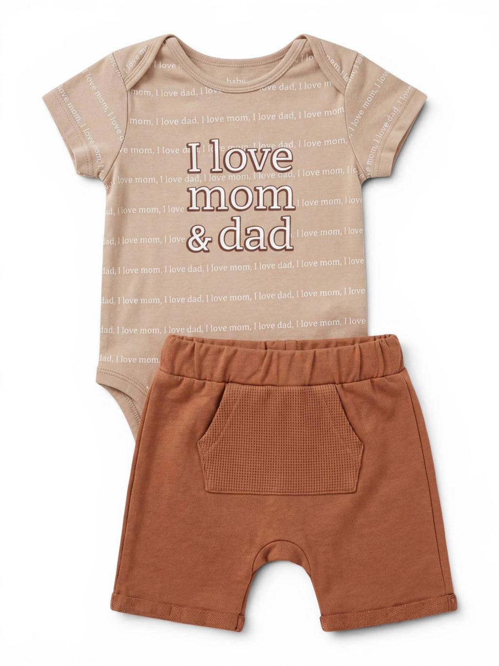 Set Beige I Love Mom & Dad C&A